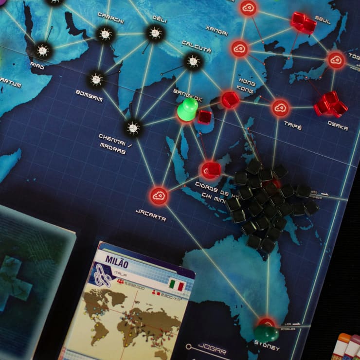 Pandemic - Peças e Tabuleiro